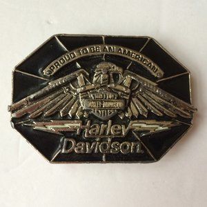 Harley-Davidson Mens Siskiyou Belt Buckle Harmony Design Made In USA VTG 1990